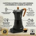 Cafeteira italiana elétrica mallory essenza 6 xícaras 127v - foto 2