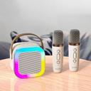 Caixa De Som Com Microfone Karaokê sem fio Bluetooth Brincadeira Família Criança - foto 1