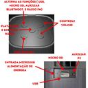 Caixinha de Som Soundbox Bluetooth Multimidia Portátil USB MicroSD Auxiliar Exbom CS-M31BTL 5W - foto 3