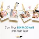 Camera Digital Azul Infantil Mini Efeitos Fotos Voz Recarregável Com Capa Proteção Cachorro Jogos - foto 3