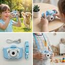 Câmera Digital Fotográfica Infantil Azul Brinquedo Educativo para Fotos e Vídeos - foto 2
