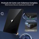 Capa Dura Transparente Preta Para MacBook Air 13.6, MacBook pro 13 M1 M2, 12, 14, 16 M5, Macbook Neo - foto 4