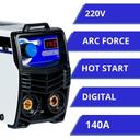 Combo Máquina de Solda Inversora TOUCH 145 140A 220V + Máscara de Solda - BOXER - foto 2