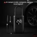 Compressor de Ar Portátil Digital USB com Bateria Recarregável e Bicos Extras - Star produtos - foto 3