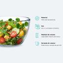 Conjunto 3 Tigelas de Vidro Gourmet Tropical para Mesa e Servir - RUVOLO GLASS COMPANY - foto 3