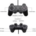 Controle de ps2 c/ fio usb e analogico p/pc retro game shinka - foto 2