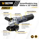 Esmerilhadeira Lixadeira Angular Profissional 1000W 11000 Rpm - Fasterr - foto 2