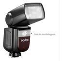 Flash godox para canon v860 iii ttl luz modelagem + bateria - foto 3