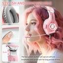Fone de ouvido para jogos Ozeino para PC, PS4, PS5, Xbox com 7.1 Sound Pink - foto 2