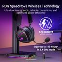 Fone de ouvido sem fio para jogos ASUS ROG Delta II preto - foto 4