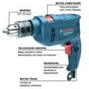Furadeira de Impacto 1/2 POL 550W GSB550 RE com Reversão e Kit 14 Brocas BOSCH 110v - foto 3