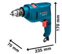 Furadeira Industrial Impacto 3/8 Reversão 450W GSB 450RE + Estojo 41 Peças X-Line BOSCH - foto 4