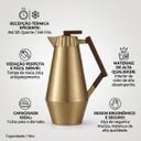 Garrafa Térmica de Metal Ferrano Ouro Matte 1l Tuut - foto 2