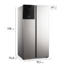 Geladeira Electrolux Frost Free Bivolt 624L Efficient com AutoSense Side by Side Inox Look (ES60S) - foto 2