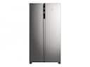 Geladeira Electrolux Frost Free Inverter 440L Efficient com AutoSense Side by Side cor Inox Look (IS4S) - foto 1