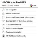 Impressora HP OfficeJet Pro 8125 Sem Fio Tudo-em-Um Colorida - foto 2