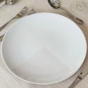 Jogo 6 Pratos Rasos Redondo Jantar Tramontina Porcelana Decorada Mesa Posta Sofisticada Premium 28cm - foto 2