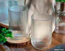 Jogo de 6 Copos de Vidro Canelado Transparente 450ml para Água, Suco e Bebidas - Importado - foto 4