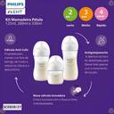 Kit 3 Mamadeiras Avent Pétala Anticólica 125 260 330 Ml - foto 2