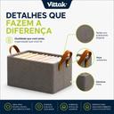 Kit 4 Caixas Organizadoras Dobrável Para Roupas Objetos Brinquedos Armários Multiuso Vittak - foto 4