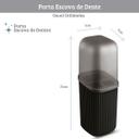 Kit Banheiro 3 Peças Lavabo Porta Algodão e Sabonete Líquido com Dispenser, Estojo Dental e Bandeja -... - foto 3