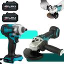 Kit Profissional Lixadeira Chave De Impacto 48v Com 2 Baterias Linha Premium - Roohs Malibu Presentes - foto 1