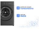 Lava e Seca Brastemp 14kg BNO14AS Água Quente e Fria Inox e Preto - foto 4