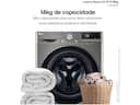 Lava e Seca LG 14kg Smart VC4 CV5014PC4 com Inteligência Artificial Água Quente e Fria Inox Look - foto 4