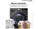 Lava e Seca LG Smart 18kg Black Inox com Inteligência Artificial AIDD 127V - WD18BV2S6B - foto 4