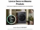 Lava e Seca Smart LG 18kg WD18GNT Motor Inverter Direct Drive Água Fria e Quente Black Inox — 220V - foto 2