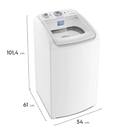 Lavadora de Roupas Electrolux 9kg 10 Programas de Lavagem Branco Efficient Care LED09 - foto 2