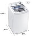 Máquina de Lavar Electrolux 13kg Branca Essential Care com Cesto Inox e Jet&Clean (LED13) - foto 3
