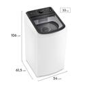 Máquina de Lavar Electrolux Efficient 13kg Branca Compacta, Econômica e Pré-diluição (LET13) - foto 2