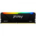 Memória RAM Kingston Fury Beast, RGB, 32GB (2x16GB), 3200MHz, DDR4, CL16, Preto - KF432C16BB12AK2/32 - foto 2