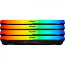 Memória RAM Kingston Fury Beast, RGB, 32GB (2x16GB), 3200MHz, DDR4, CL16, Preto - KF432C16BB12AK2/32 - foto 4