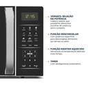 Micro-ondas Britânia 20L Pintura Limpa Fácil BMO23 - foto 4