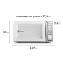 Micro-ondas Electrolux de bancada Branco com Função Tira Odor e Manter Aquecido 34L MEO44 — 220V - foto 2