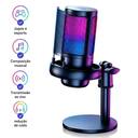 Microfone para Computador USB RGB com Suporte Ajustável - foto 1