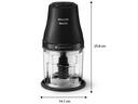 Mini Processador Philips Walita HR1501/01 450W Preto - foto 4