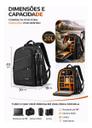 Mochila Fotográfica Profissional Light Pro DSLR Drone Notebook 15,6 À Prova dÁgua Sunsky - foto 4