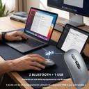 Mouse Sem Fio Bluetooth Recarregavel Compatível Com Macbook Air Pro - foto 2