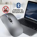 Mouse Sem Fio Bluetooth Recarregavel Compatível Com Macbook Air Pro - foto 3
