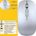 Mouse Sem Fio Bluetooth Recarregavel Compatível Com Macbook Air Pro - foto 3