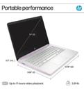 Notebook HP Laptop 14 DQ 6series DX diversas cores Processador Intel 150 128 GB - foto 2