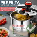 Panela De Pressão De Aço Inox Indução E Gás Antiaderente Fechamento Externo - AERO HOME - foto 2