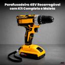 Parafusadeira 48V Multifuncional com Iluminação LED e Kit Completo - Total Mix - foto 2