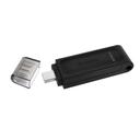 Pen Drive 64GB Kingston DataTravaler 70, USB-C 3.2, Preto - DT70/64GB - foto 2