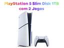 PlayStation 5 Slim Disk 1TB 1 Controle Branco Sony com 2 Jogos - foto 2