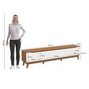 Rack Kappesberg 3 Portas Canela/Branco 218cm - foto 4