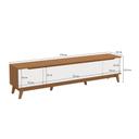 Rack Kappesberg 3 Portas Canela/Branco 218cm - foto 3